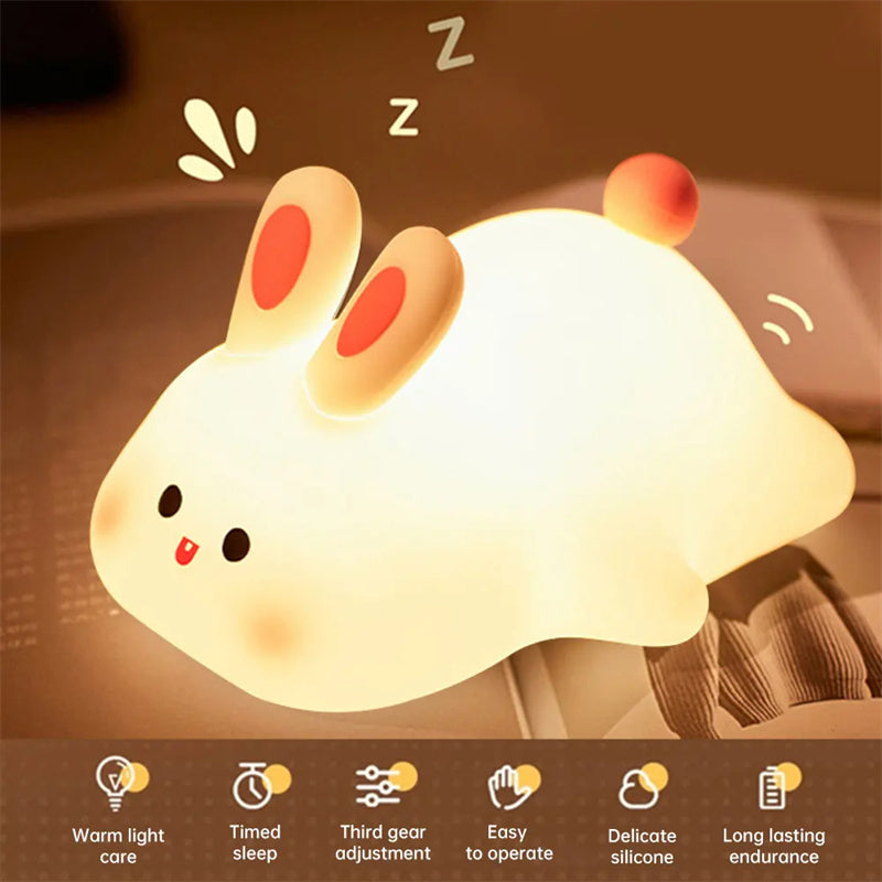 LitMush SleepyBunny | Bunny Bedroom Night Light