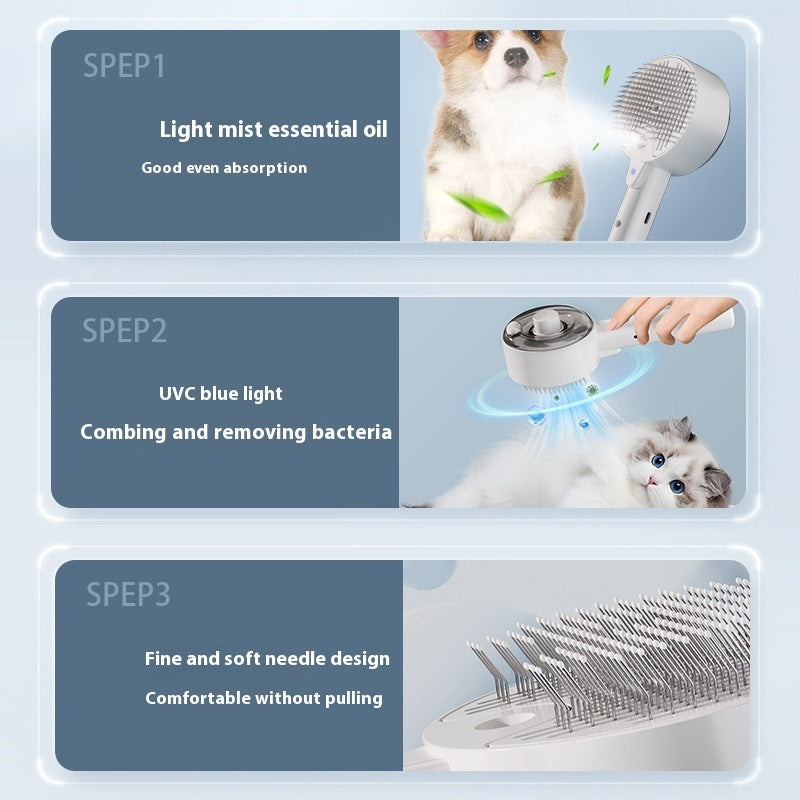 LitMush GroomBuddy | Steam Brush For Dogs & Cats