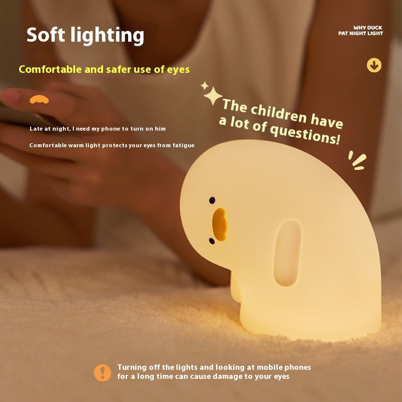 LitMush SideDucky | Cute Duck Bedroom Night Light